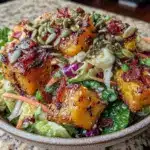 bunter Herbstsalat mit Kürbiskernen - featured image