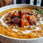 einfache cremige Gemüsesuppe - featured image