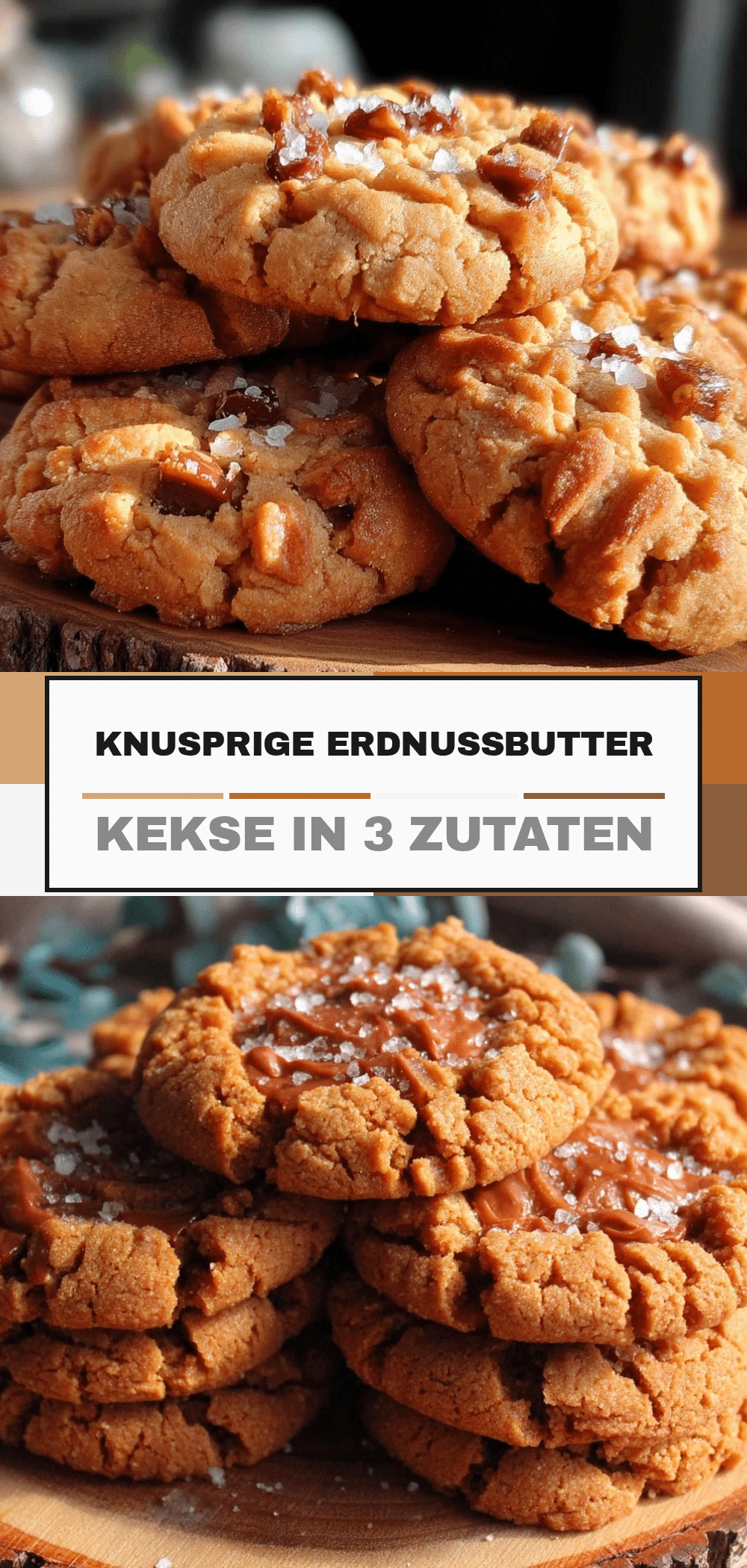 Einfache Erdnussbutter-Kekse: 3 Zutaten, kein Stress 5 Einfache Erdnussbutter-Kekse recipe