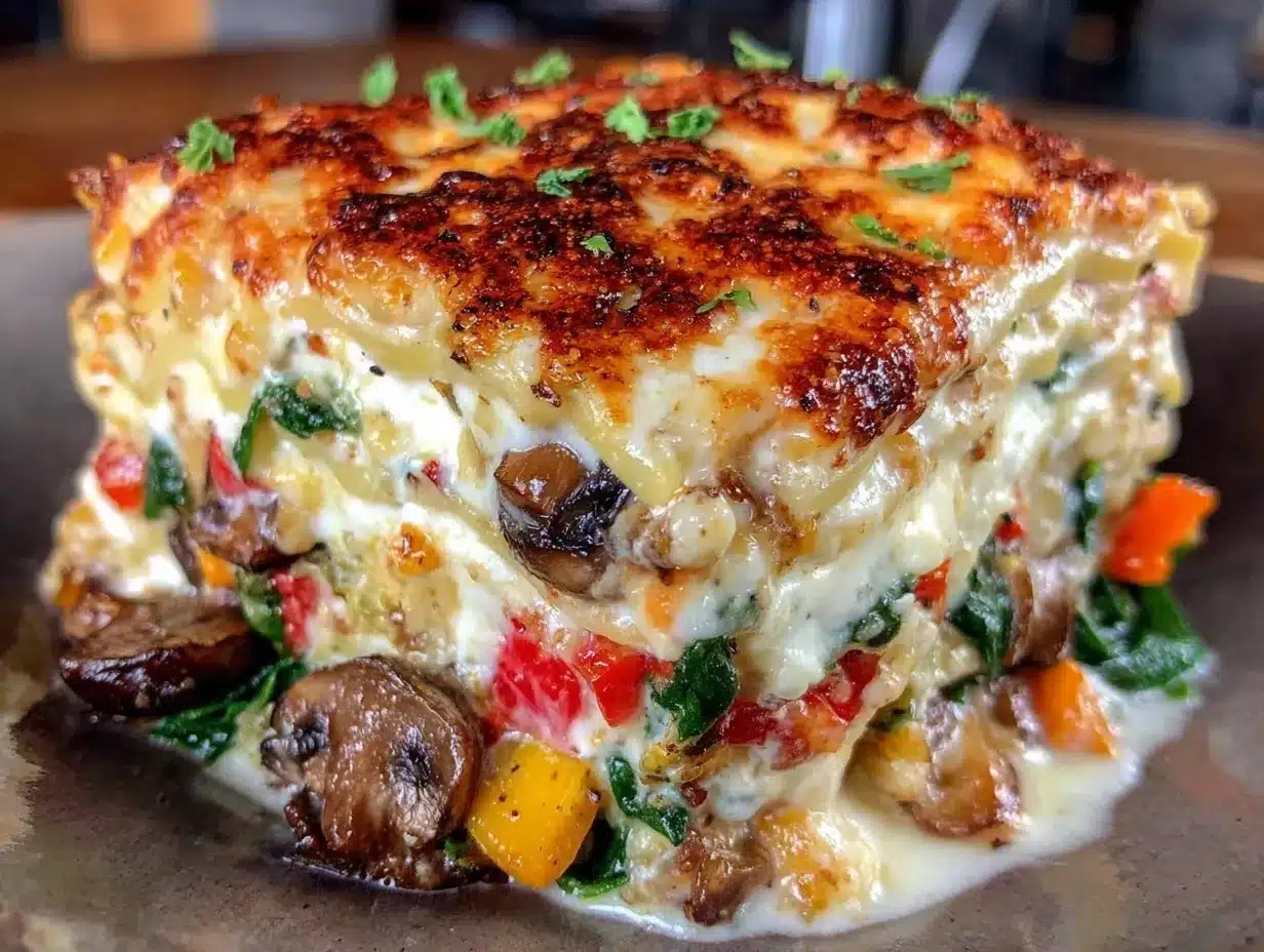 Einfache Gemüse-Lasagne: Der perfekte Anfänger-Food 4 einfache Gemüse-Lasagne preparation steps