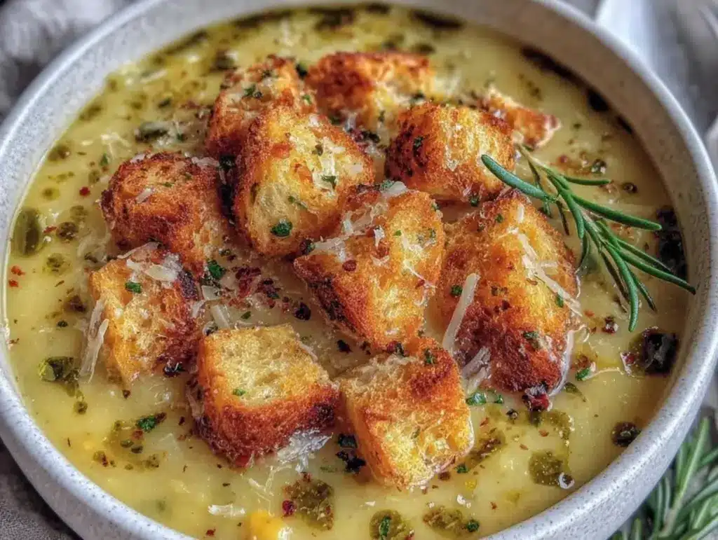 einfache Kartoffel-Lauch-Suppe - featured image