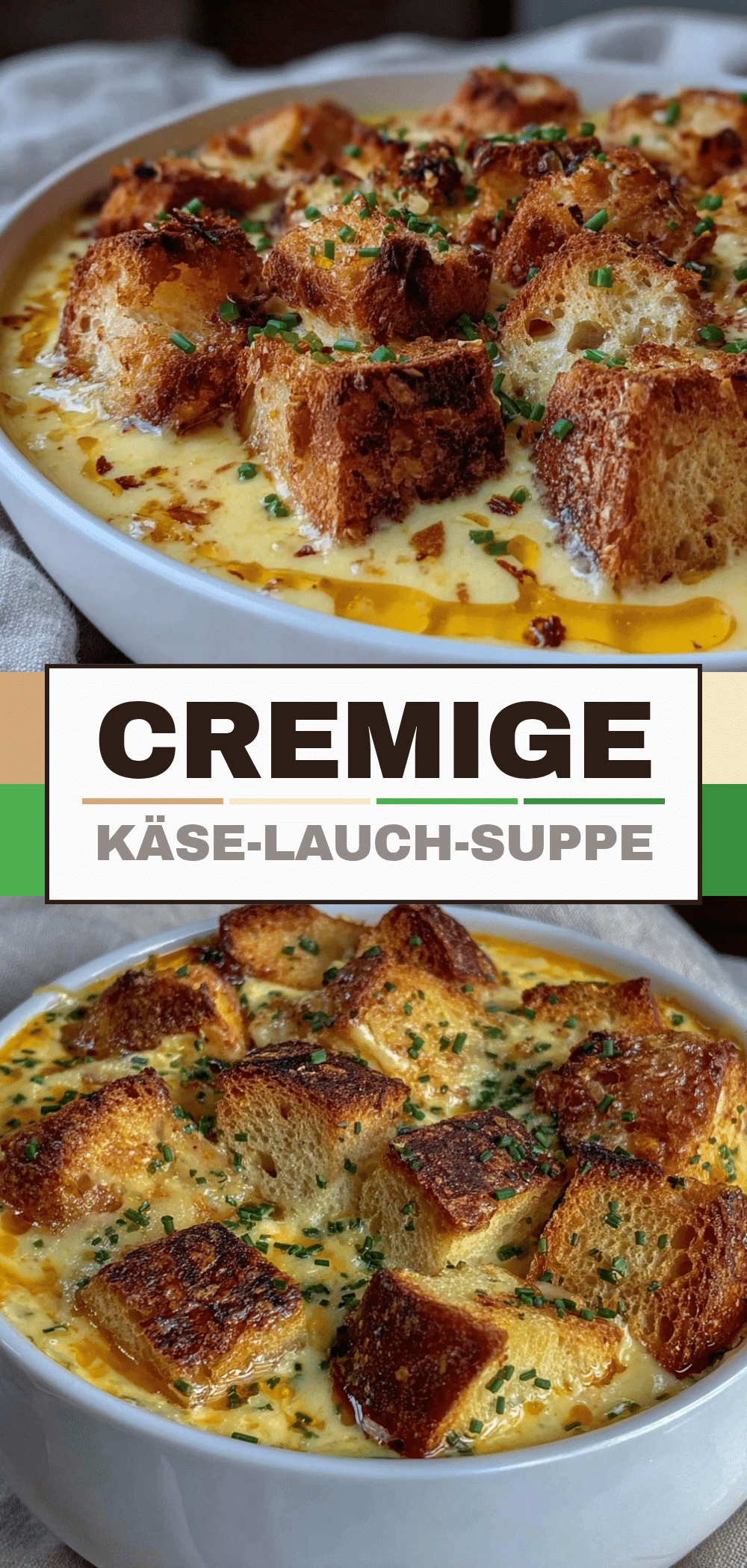 Einfache Käse-Lauch-Suppe mit Croutons: 3 Schritte, 100% Erfolg 5 Einfache Käse-Lauch-Suppe recipe
