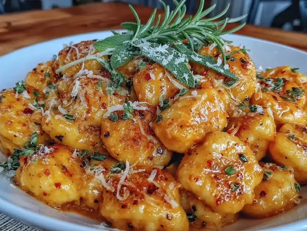 einfache Kürbis-Gnocchi in Salbeibutter - featured image