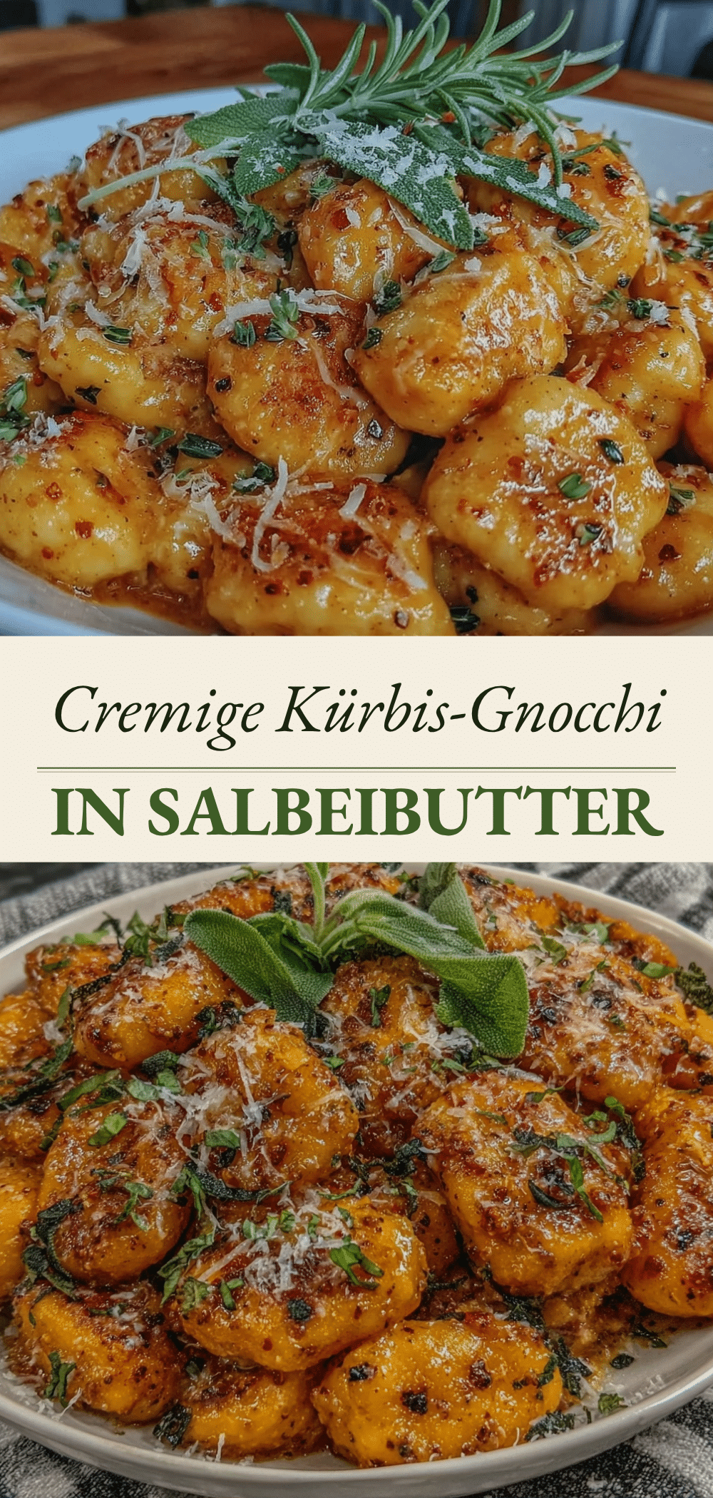 Einfache Kürbis-Gnocchi in Salbeibutter: 3 Zutaten, kein Stress 5 einfache Kürbis-Gnocchi in Salbeibutter recipe