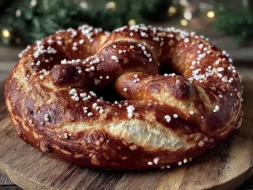 einfache Oktoberfest Riesenbrezel - featured image