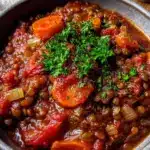 einfache vegetarische Linsenbolognese - featured image