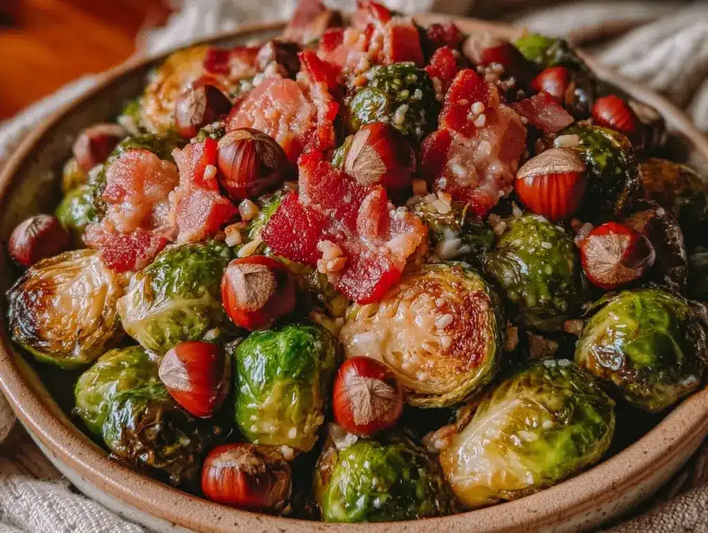 einfacher Rosenkohl mit Speck & Maroni - featured image