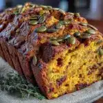 einfaches herbes Kürbisbrot - featured image