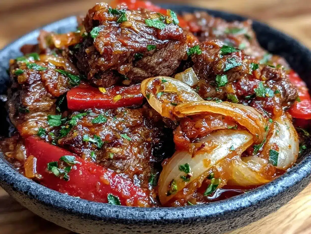 Gulasch: Das beste, einfachste Rezept 4 Einfaches Klassisches Gulasch preparation steps