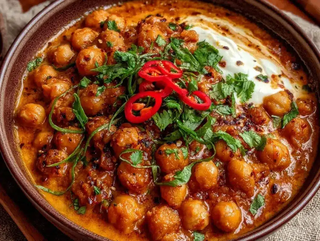 einfaches Kürbis-Curry mit Kichererbsen - featured image