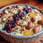 einfaches Müsli mit gerösteten Nüssen - featured image