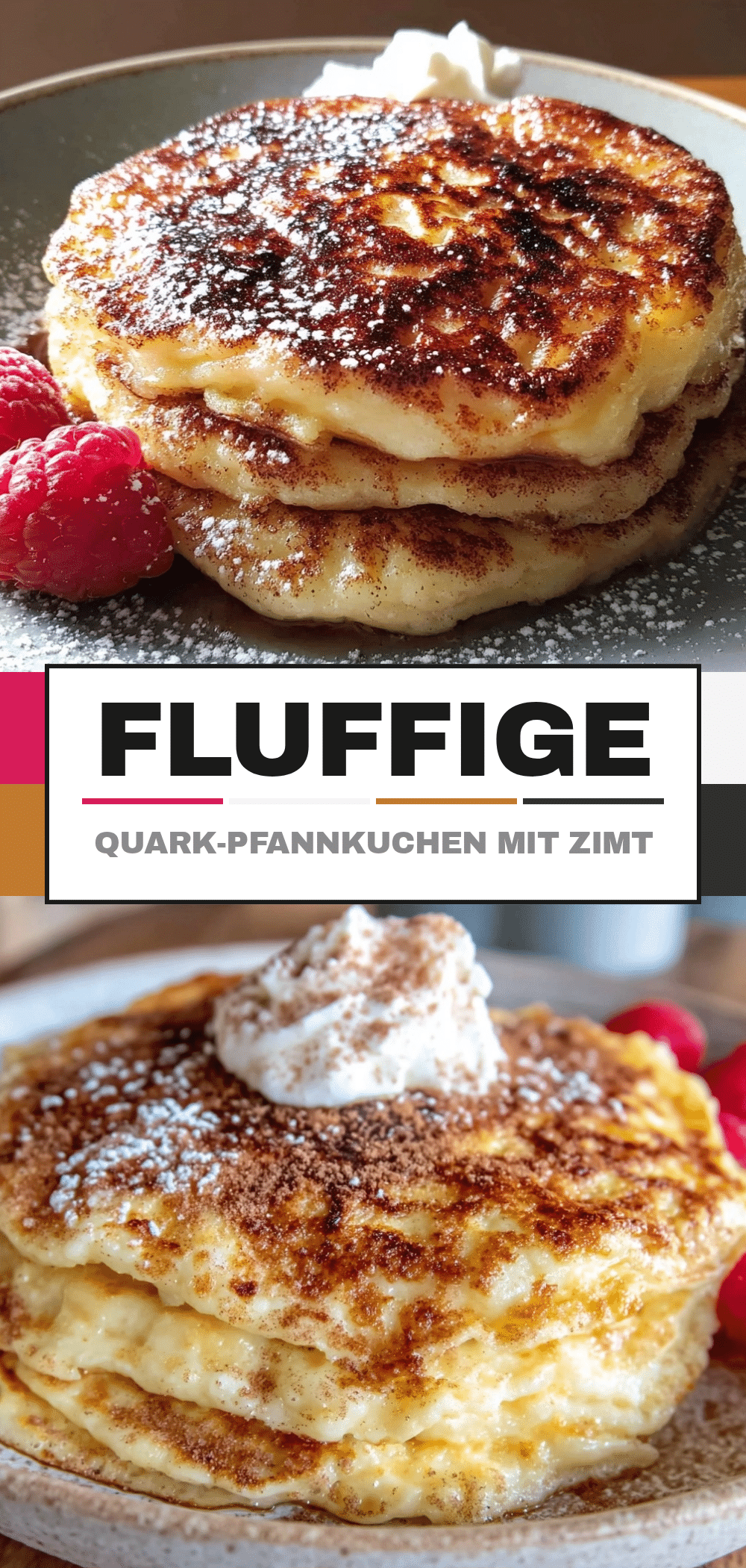 Fluffige Quark-Pfannkuchen: Das einfachste Rezept 5 fluffige Quark-Pfannkuchen recipe
