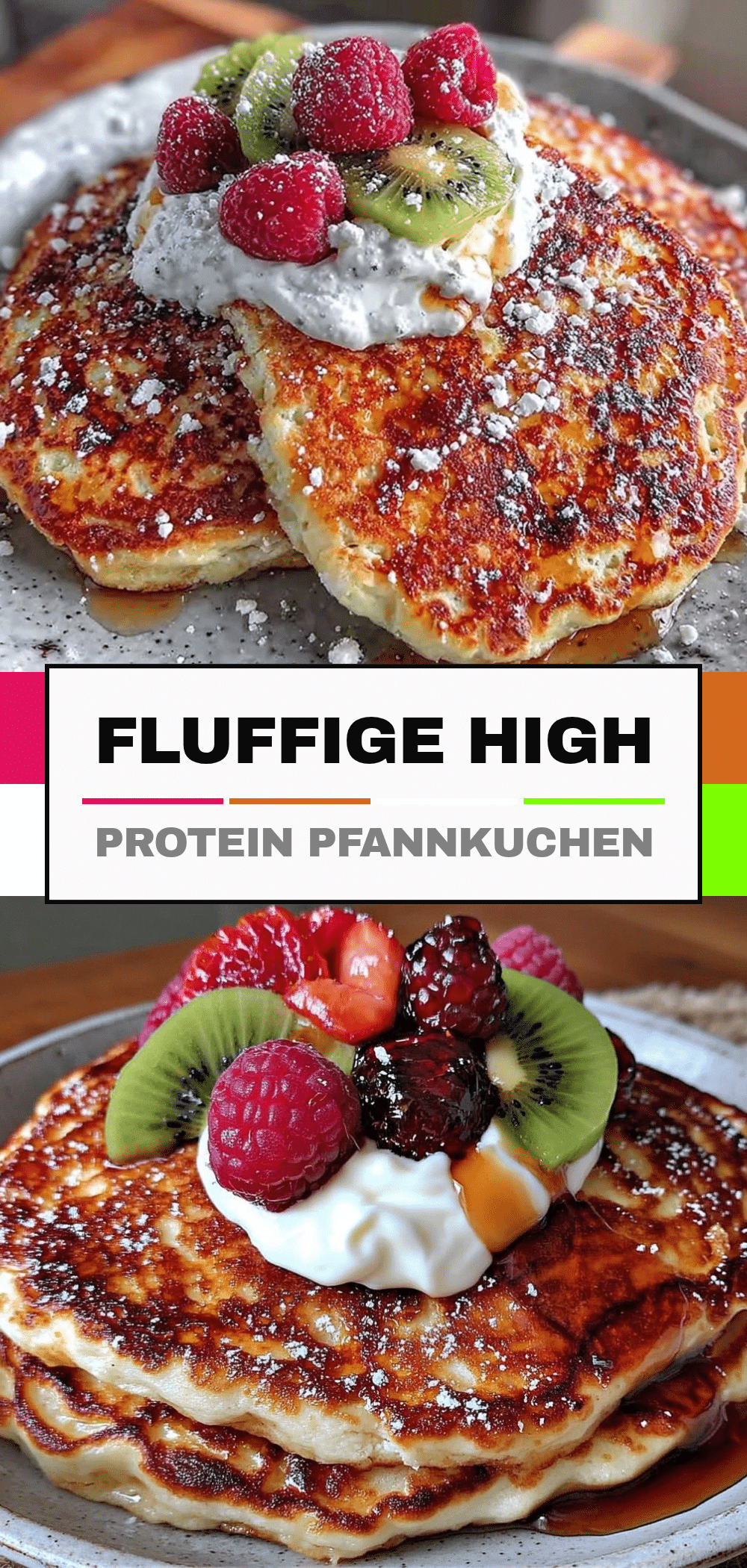 Einfache High-Protein Quark-Pfannkuchen: 5-Ingredient Low-Carb Frühstück 5 High-Protein Quark-Pfannkuchen recipe