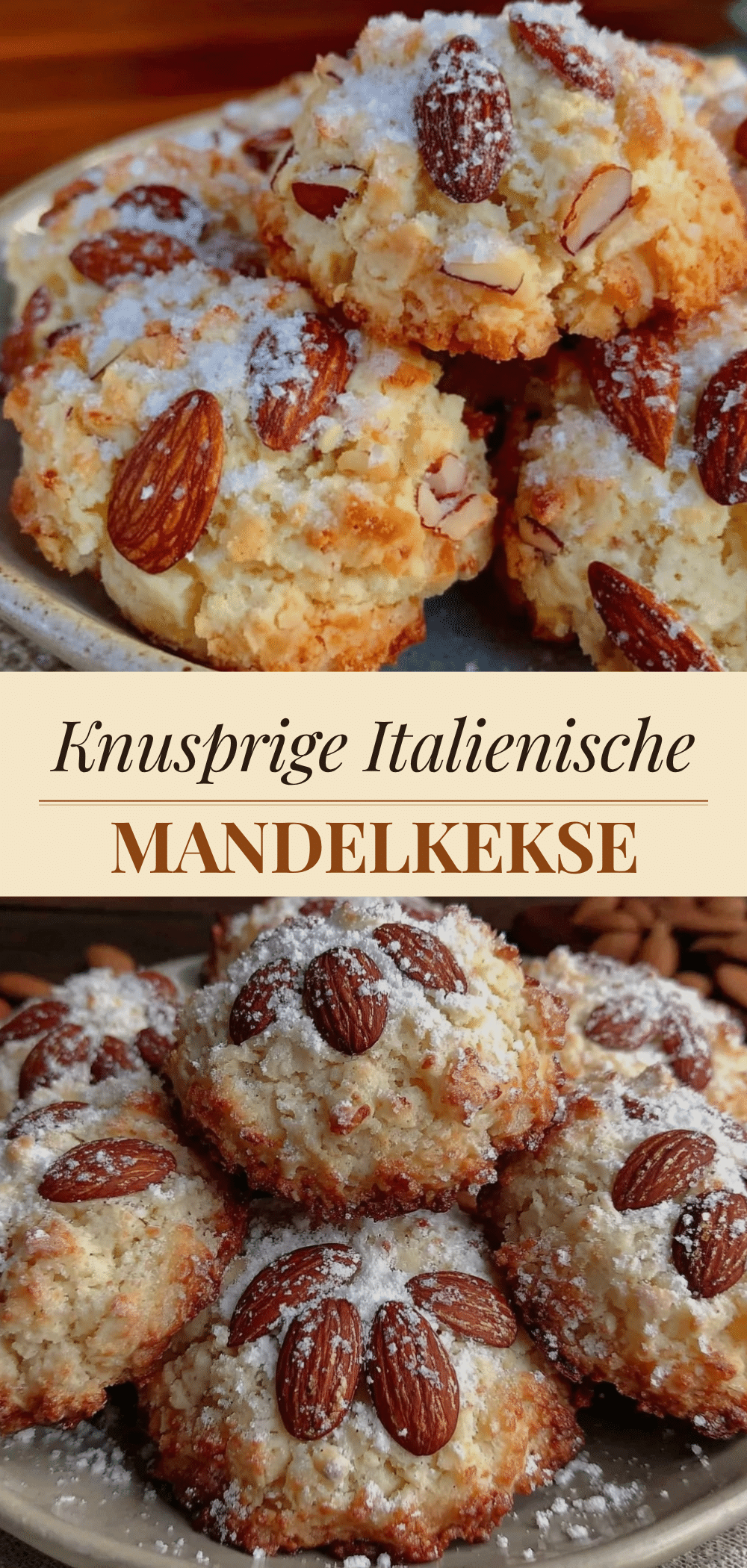 Italienische Mandelkekse: 4 Zutaten, einfach & knusprig 5 italienische Mandelkekse recipe