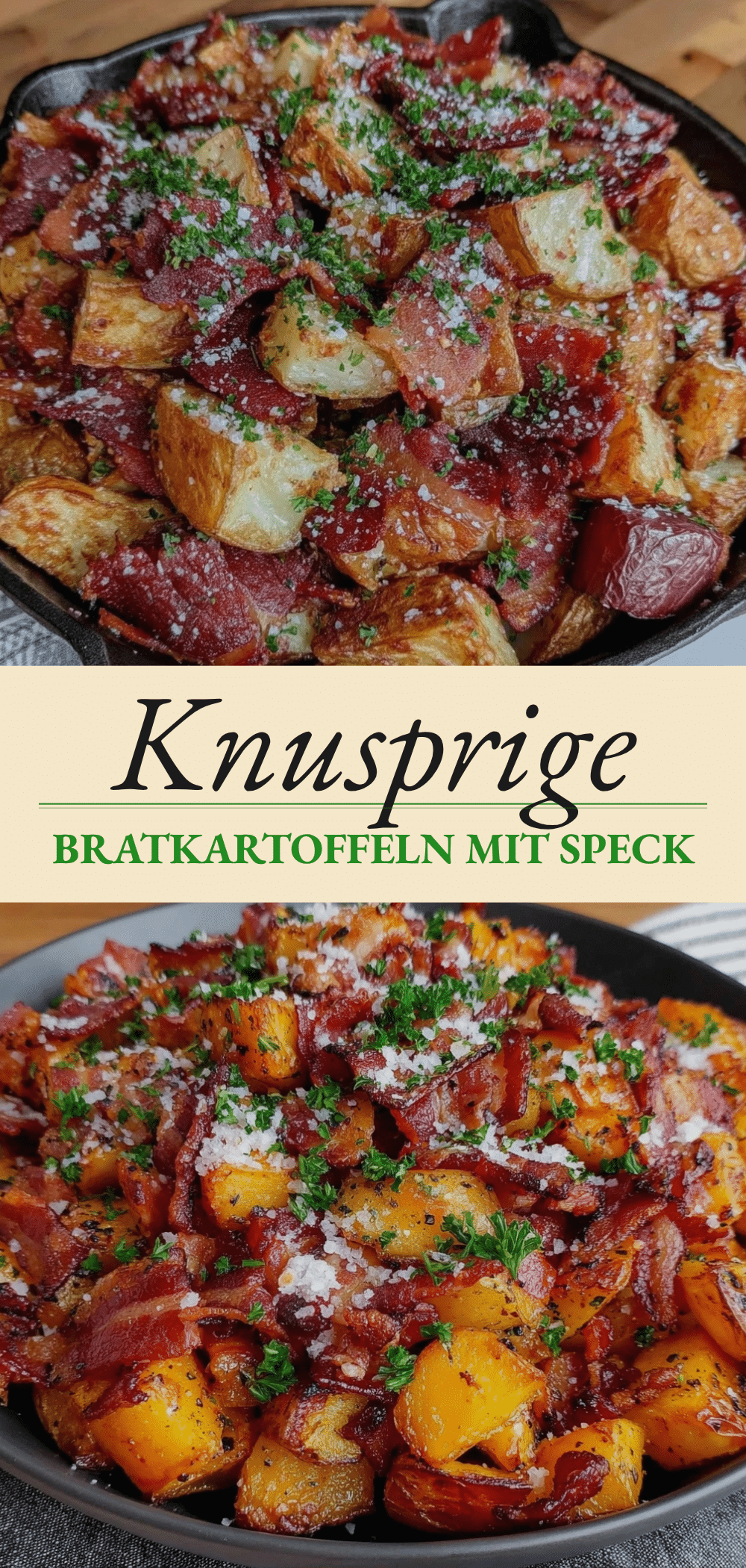 Knusprige Bratkartoffeln mit Speck: Einfach & Knusprig 5 Knusprige Bratkartoffeln mit Speck recipe