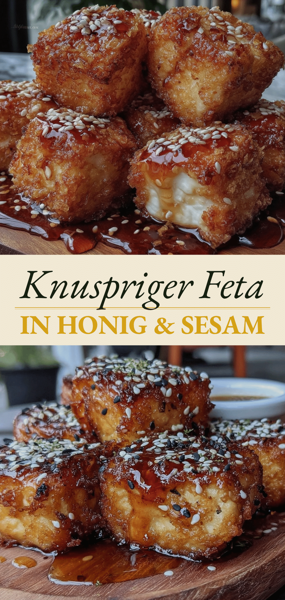 Einfacher knuspriger Feta in Honig-Sesam: Das perfekte 3-Zutaten-Rezept 5 knuspriger Feta in Honig-Sesam recipe