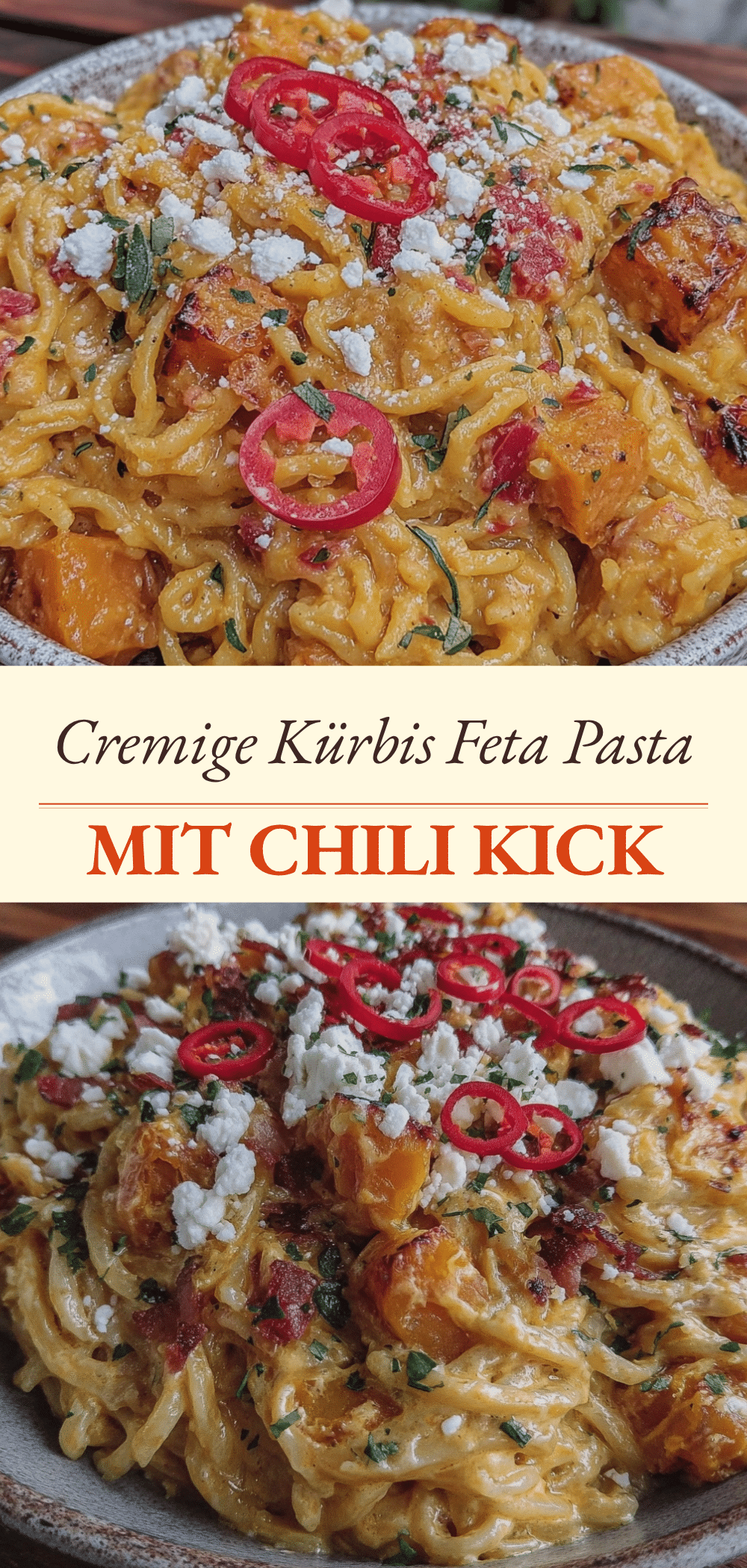 Kürbis-Feta-Pasta: Einfach & cremig 5 Kürbis-Feta-Pasta recipe