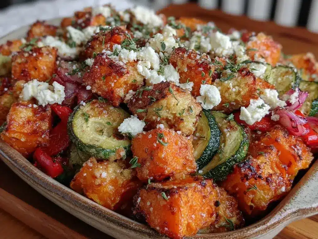 Ofengemüse mit Hokkaido Kürbis und Feta - featured image