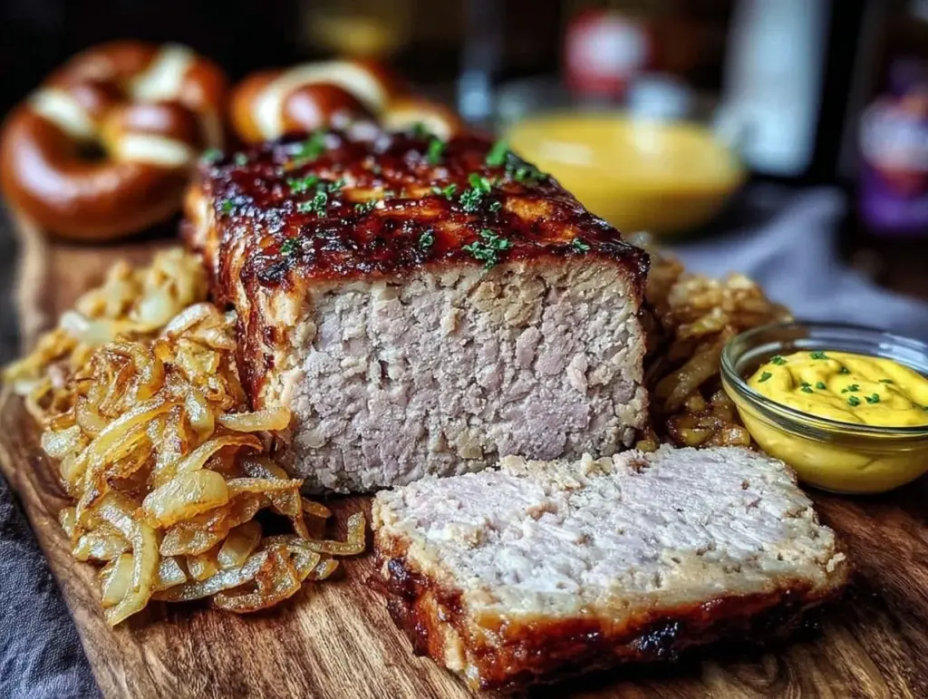 Oktoberfest Leberkäse mit Röstzwiebeln - featured image