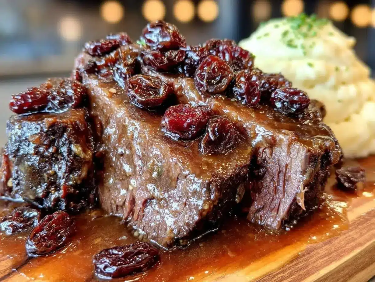 Rheinischer Sauerbraten: Einfach & Perfekt für Anfänger 4 Rheinischer Sauerbraten mit Rosinen preparation steps