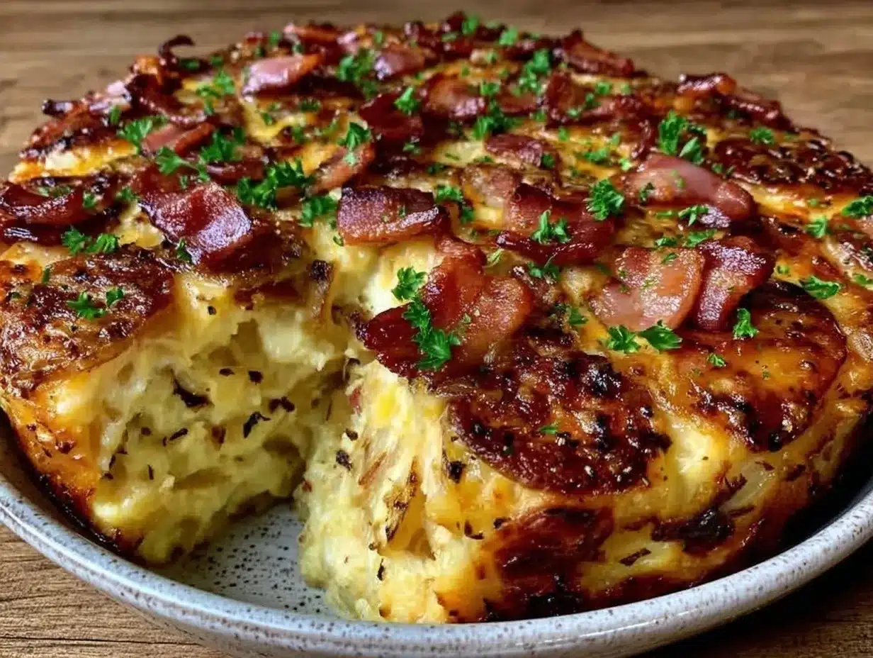 Einfacher Sauerkrautauflauf mit knusprigem Speck: Das perfekte, einfache Rezept 4 Sauerkrautauflauf mit knusprigem Speck preparation steps