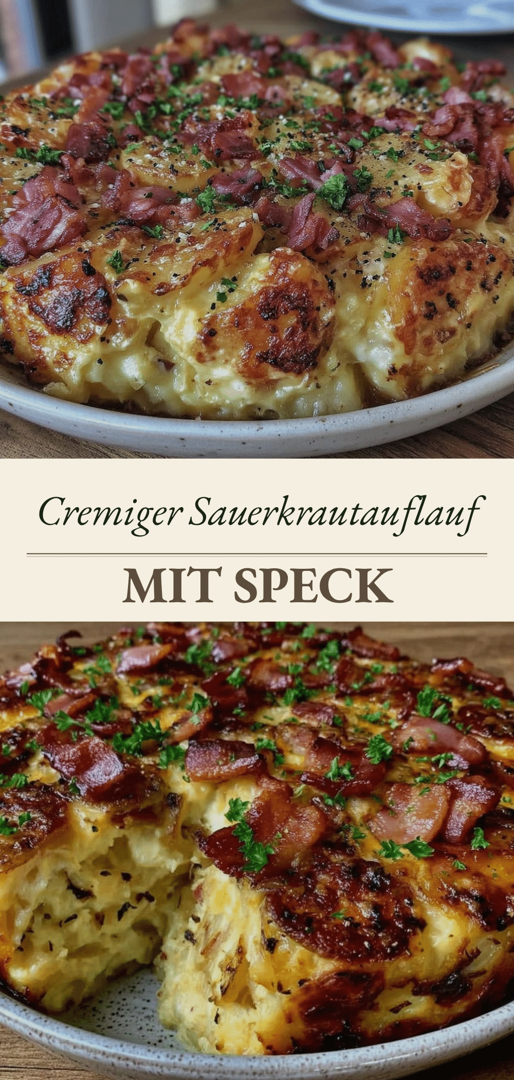 Einfacher Sauerkrautauflauf mit knusprigem Speck: Das perfekte, einfache Rezept 5 Sauerkrautauflauf mit knusprigem Speck recipe