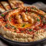 Selbstgemachter Hummus mit Paprika - featured image