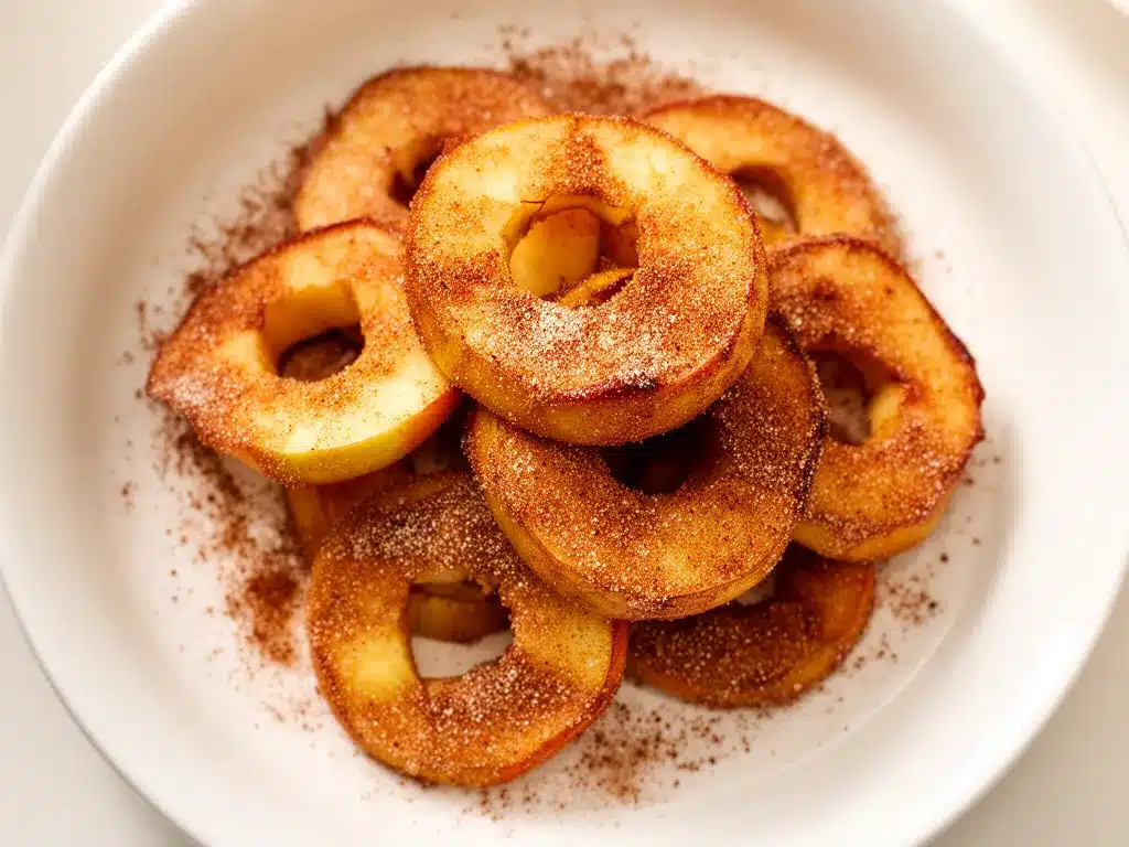 Knusprige Airfryer Apfelringe: Das beste Zimt-Snack-Rezept 4 Airfryer Apfelringe preparation steps
