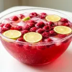 alkoholfreie Himbeer Bowle - featured image