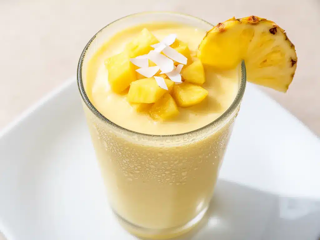 Ananas-Kokos Smoothie: 5 Min. Erfrischendes Rezept 4 Ananas-Kokos Smoothie preparation steps