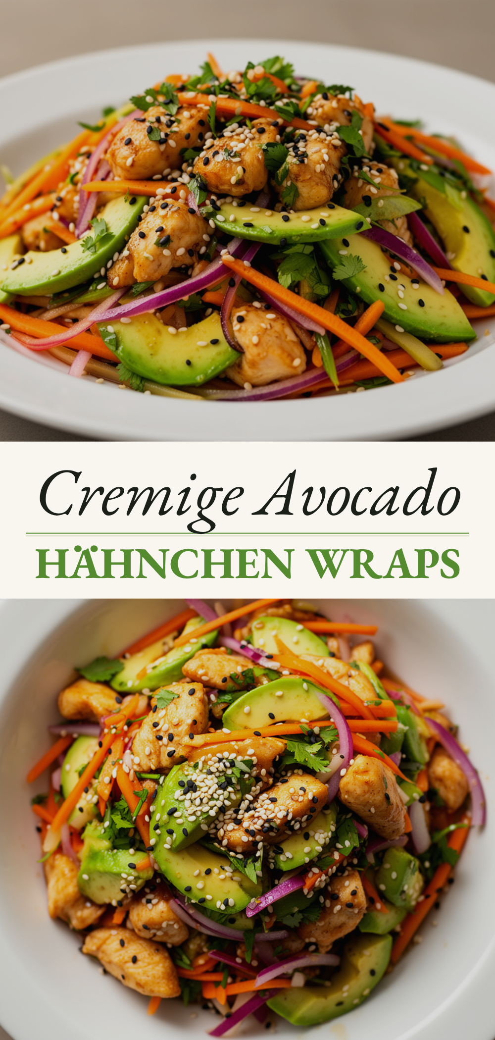 Cremige Avocado Hähnchen Wraps: 5 Min. Rezept 5 Avocado Hähnchen Wraps recipe
