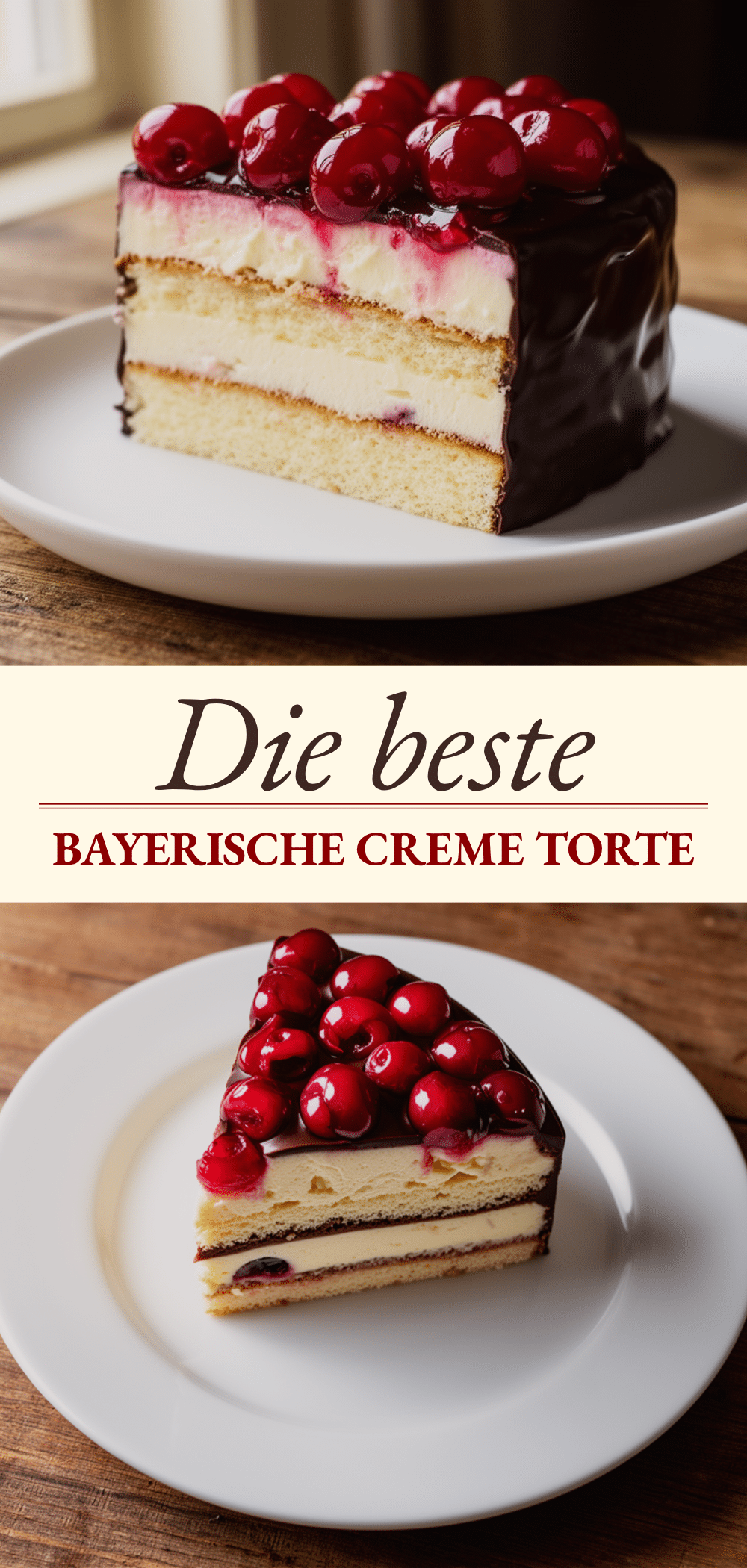 Bayerische Creme-Torte mit Kirschen: Bestes Oktoberfest Dessert 5 Bayerische Creme-Torte mit Kirschen recipe