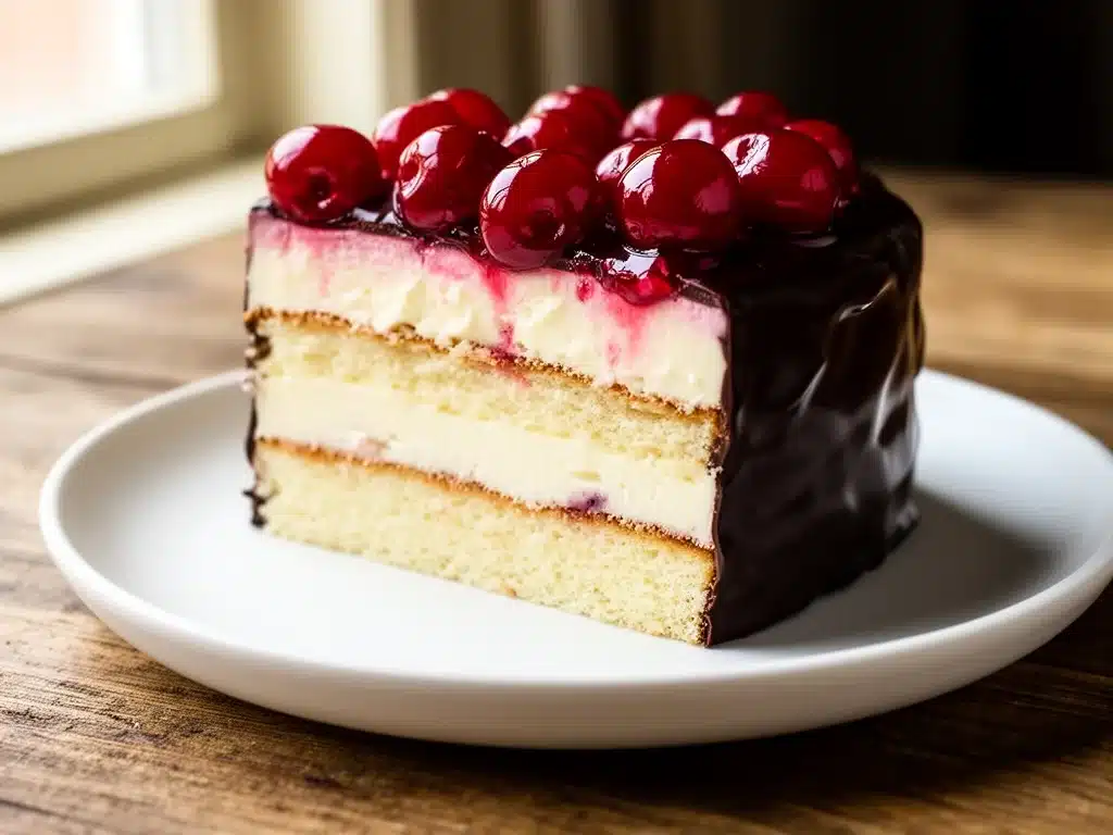Bayerische Creme-Torte mit Kirschen - featured image