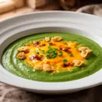 cremige Brokkolisuppe mit Cheddar - featured image