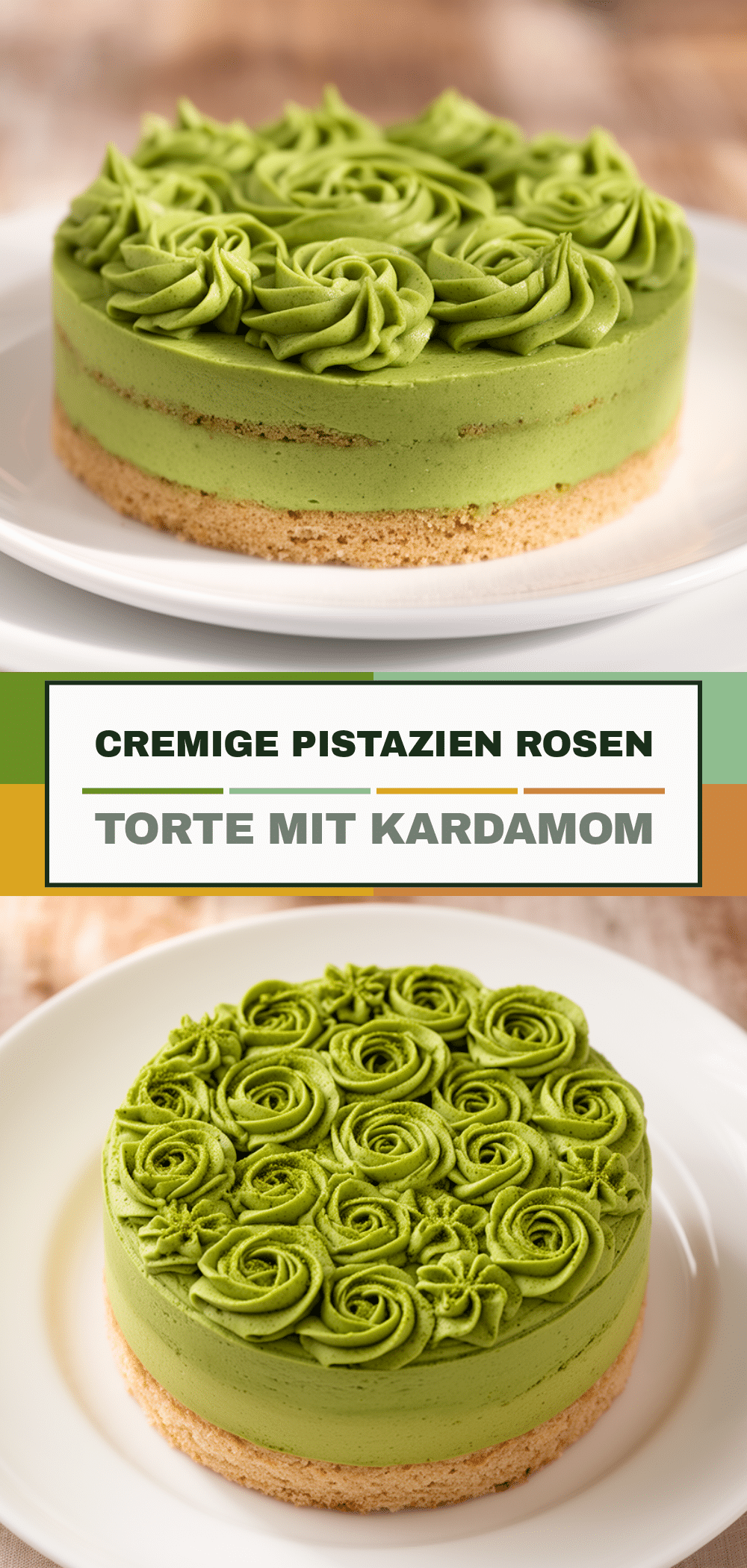 Cremige Pistazien-Rosen Torte mit Kardamom: Der perfekte Traum 5 Cremige Pistazien-Rosen Torte mit Kardamom recipe