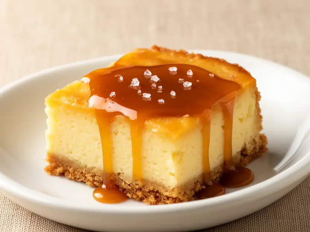 Startseite 5 Cremiger Karamell-Käsekuchen - featured image