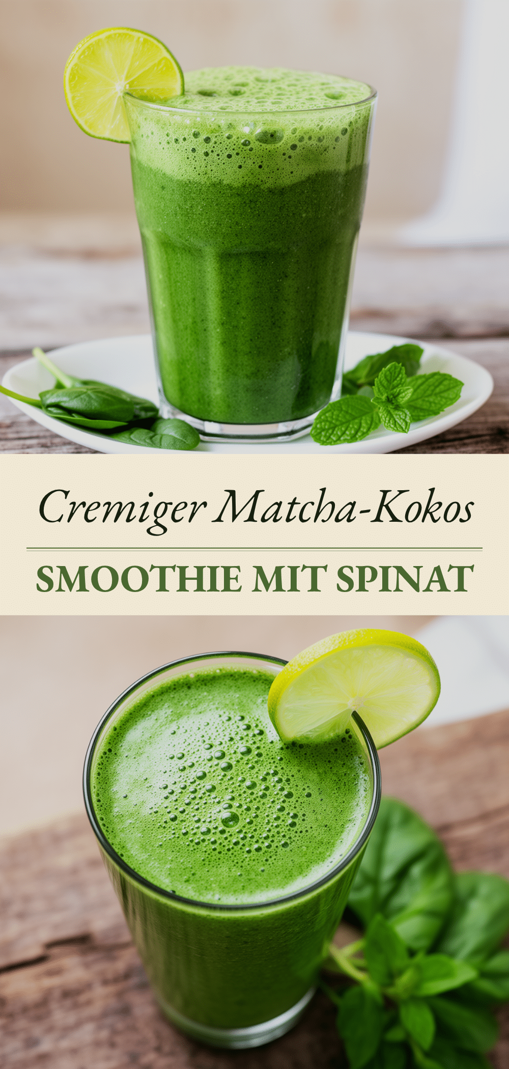 Cremiger Matcha-Kokos Smoothie mit Spinat: Das perfekte 5-Minuten-Rezept 5 cremiger Matcha-Kokos Smoothie mit Spinat recipe