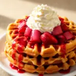 Erdbeer-Rhabarber Waffeln - featured image