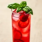 Erfrischende Kirsch-Limonade mit Basilikum - featured image