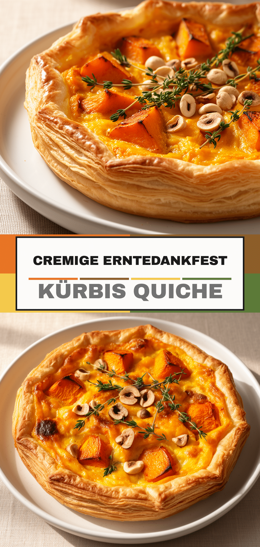 Erntedankfest Kürbis-Blätterteig Quiche: Cremig & Knusprig 5 Erntedankfest Kürbis-Blätterteig Quiche recipe