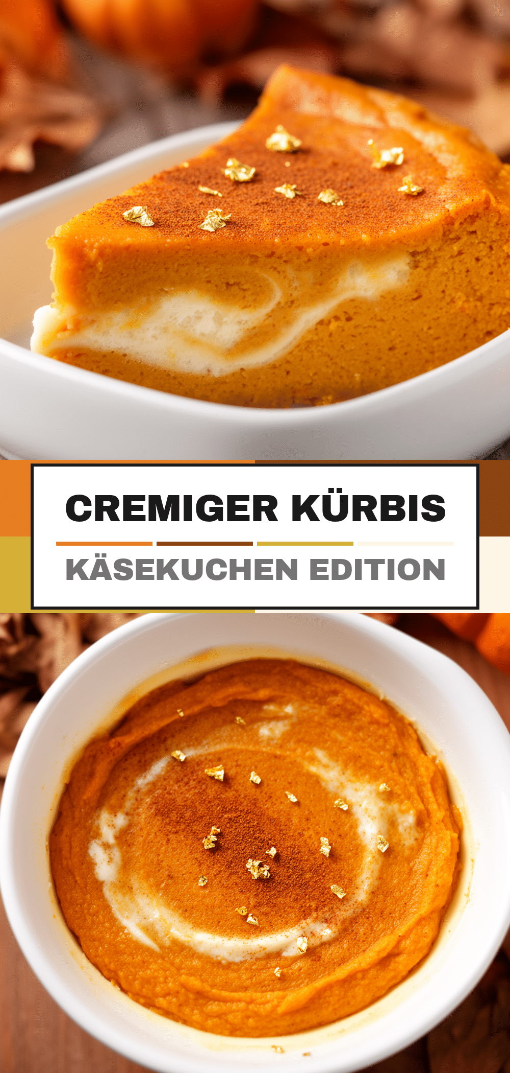 Erntedankfest Kürbis-Käsekuchen ohne Boden: 10 Min. Rezept 5 Erntedankfest Kürbis-Käsekuchen ohne Boden recipe