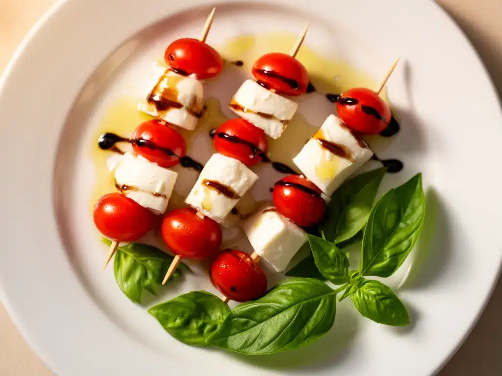 Fingerfood-Spieße mit Mozzarella und Tomaten: 3 Easy Rezepte 4 Fingerfood-Spieße mit Mozzarella und Tomaten preparation steps