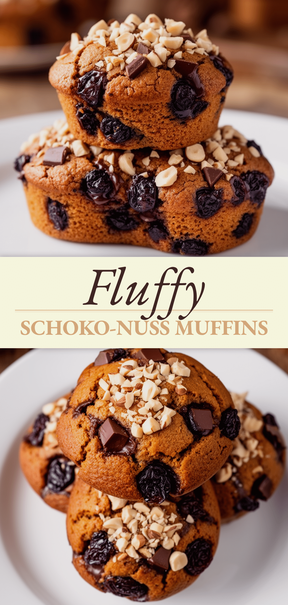 Fluffy Oktoberfest Schoko-Nuss Muffins: Einfaches Herbstrezept 5 Fluffy Oktoberfest Schoko-Nuss Muffins recipe