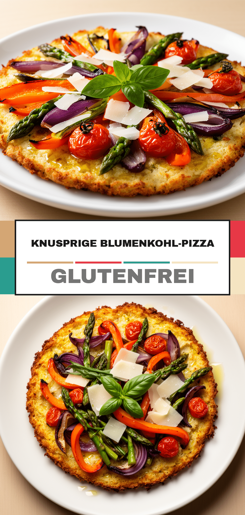 Glutenfreie Blumenkohl-Pizza: 10 Min. Knusprig & Einfach 5 Glutenfreie Blumenkohl-Pizza recipe