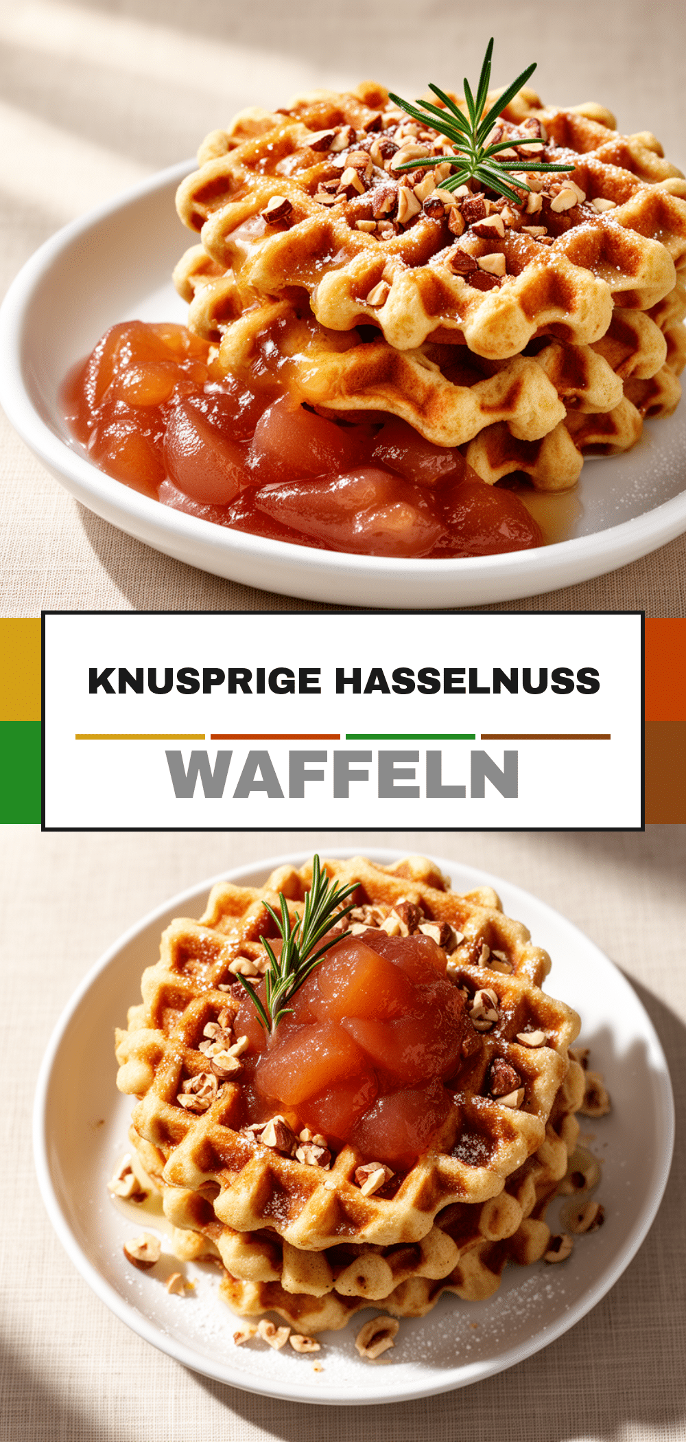 Haselnuss-Waffeln mit Birnenkompott: 5 Einfache Schritte 5 Haselnuss-Waffeln mit Birnenkompott recipe
