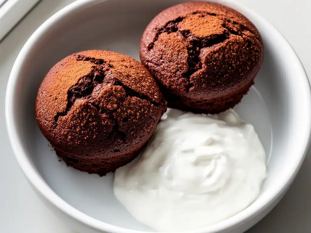 High-Protein Schoko-Muffins: 5g Protein pro Muffin 4 High-Protein Schoko-Muffins mit Skyr preparation steps