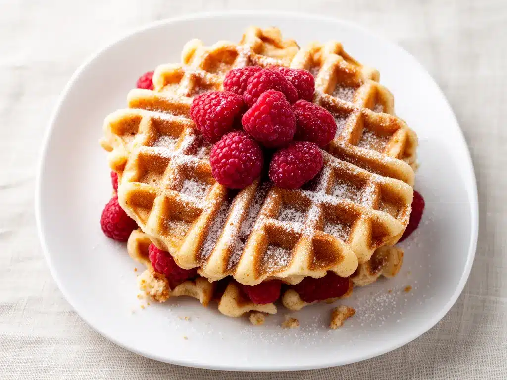 Himbeer-Waffeln: 5 min einfaches Rezept 4 Himbeer-Waffeln preparation steps