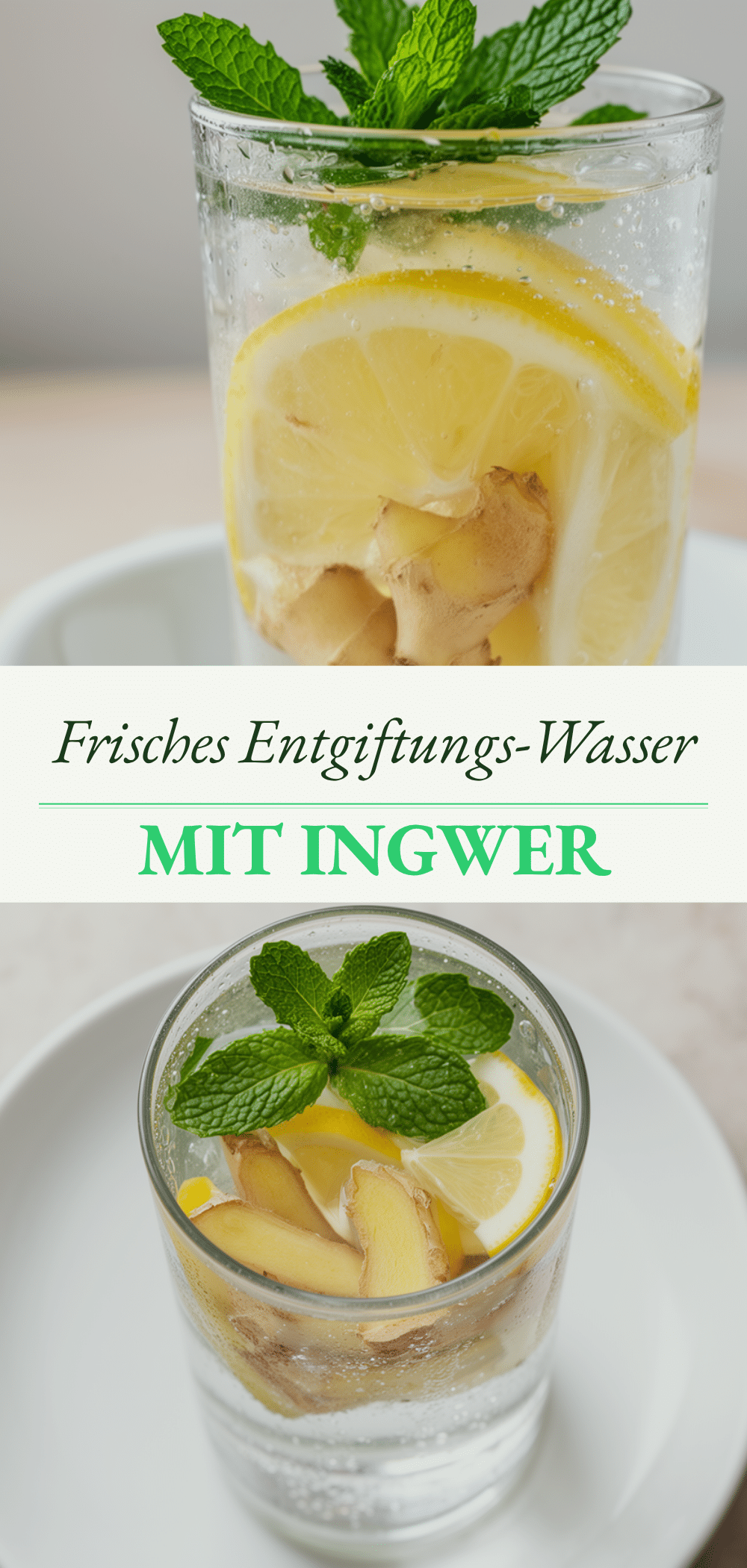 Ingwer-Zitronen Wasser mit Minze: Das perfekte Entgiftungs-Drink 5 Ingwer-Zitronen Wasser mit Minze recipe