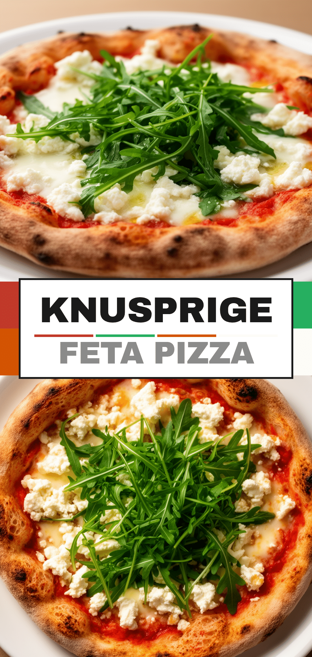 Knusprige Feta Rucola Pizza: 30 Min. 5 Knusprige Feta Rucola Pizza recipe