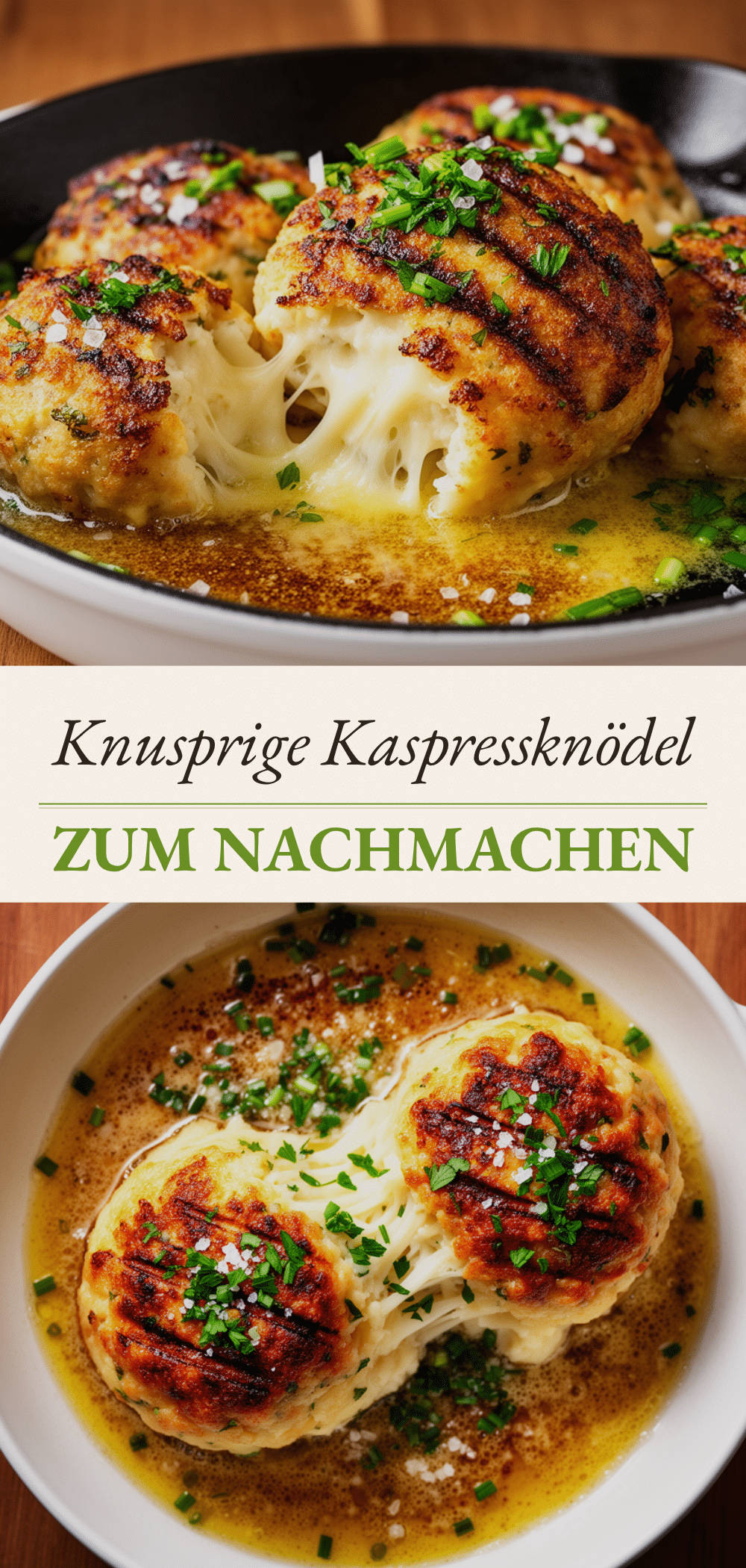 Knusprige Kaspressknödel: 5 Min. Rezept 5 Knusprige Kaspressknödel recipe